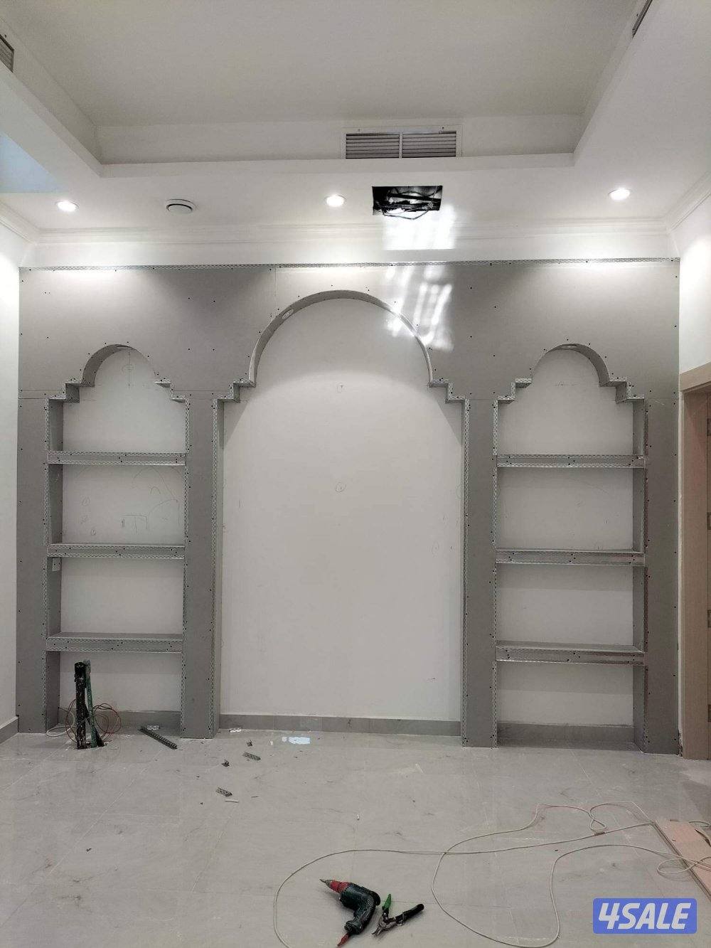 تركيب جميع انواع الديكور الجبس بود تقسيم غرف تركيب سقف معلق مع مخفي4