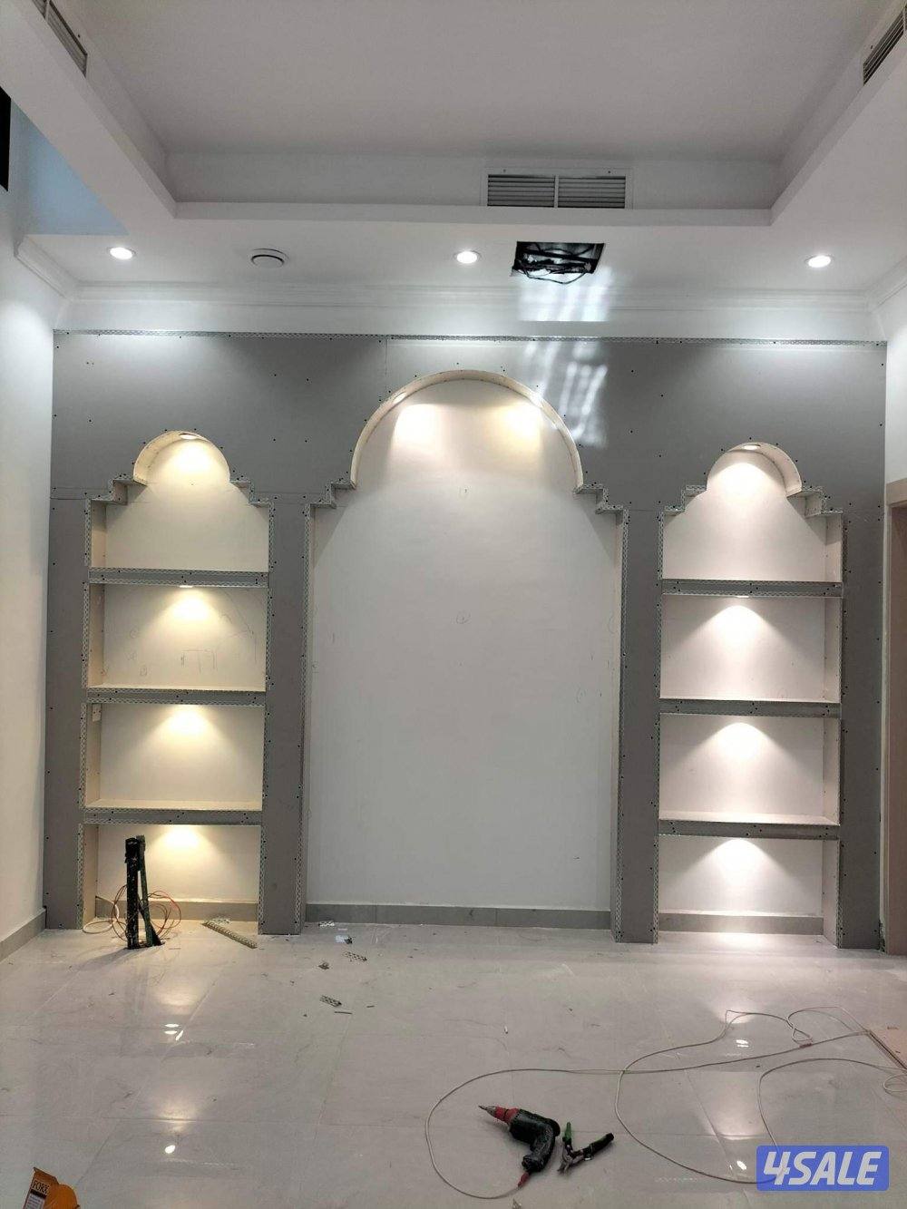 تركيب جميع انواع الديكور الجبس بود تقسيم غرف تركيب سقف معلق مع مخفي5