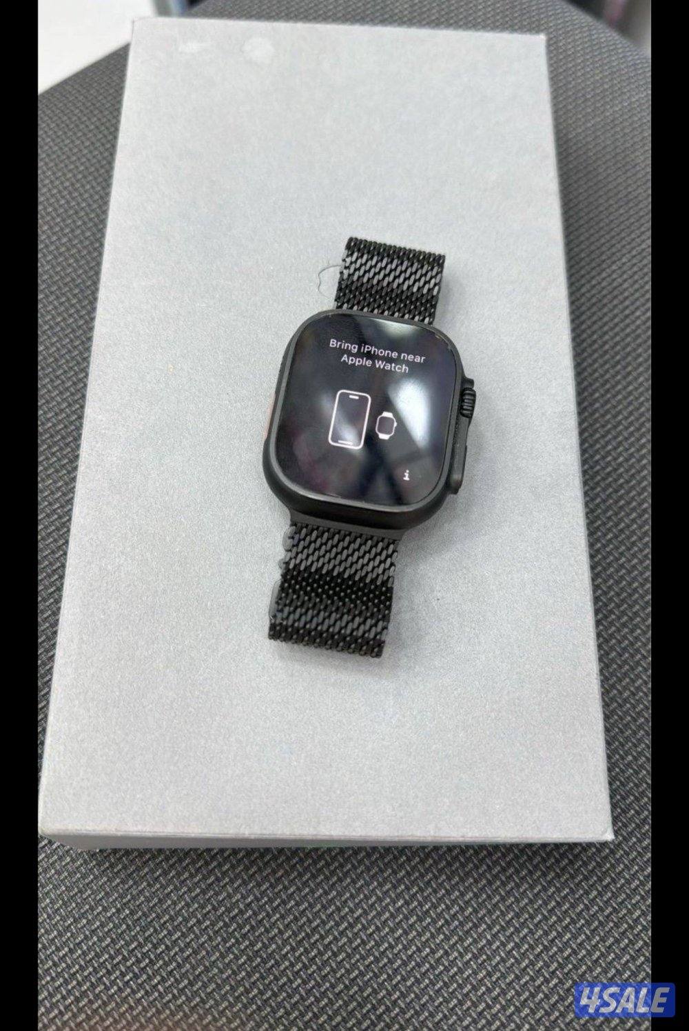 الترا 2 كالجديد استخدام ساعة فقط ميلانيز اسود كفالة 10 شهور مع حماية1