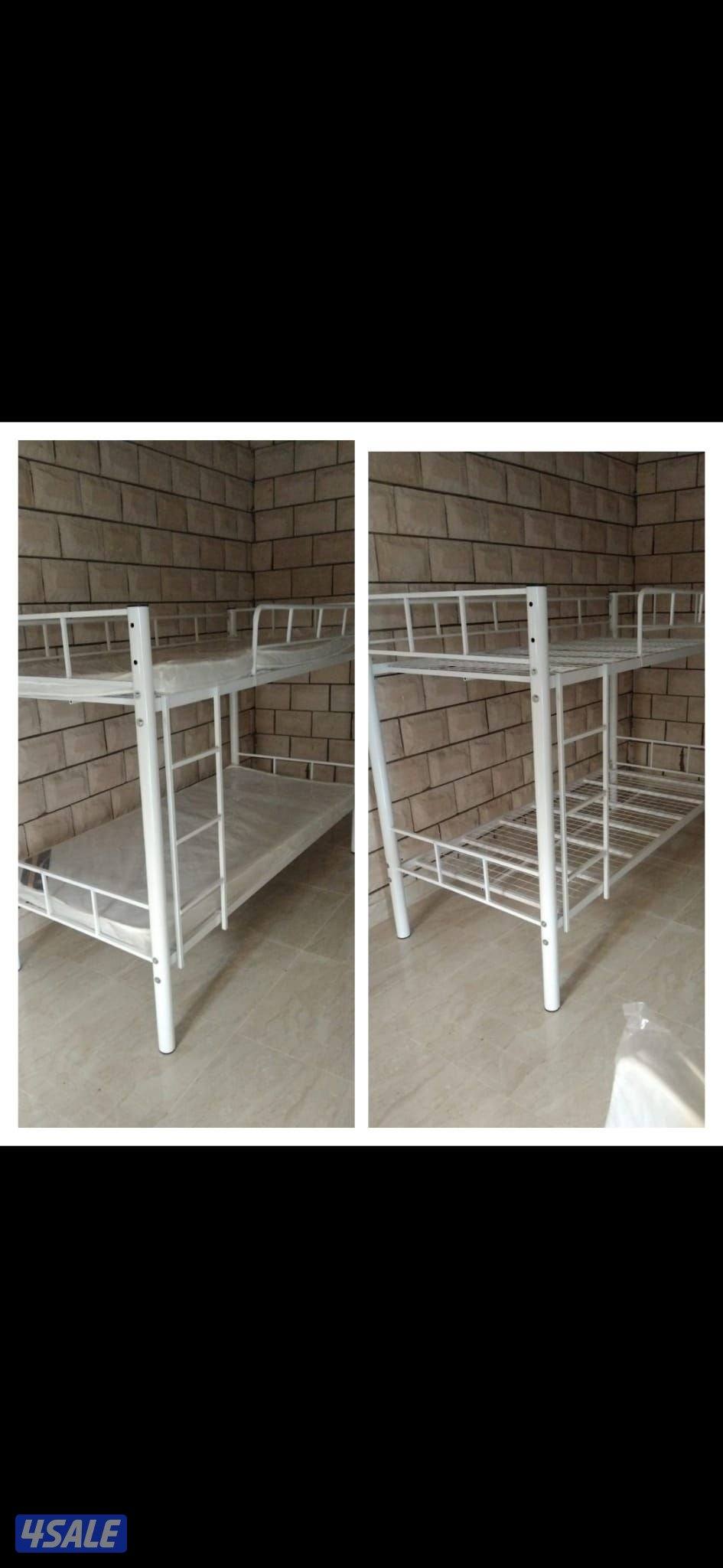 سرير حديد ومرتبه طبيه وبطانيه ومخده والملايات1