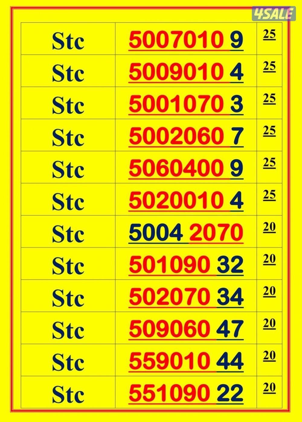 اكسترا للاتصالات ارقام مميزة5