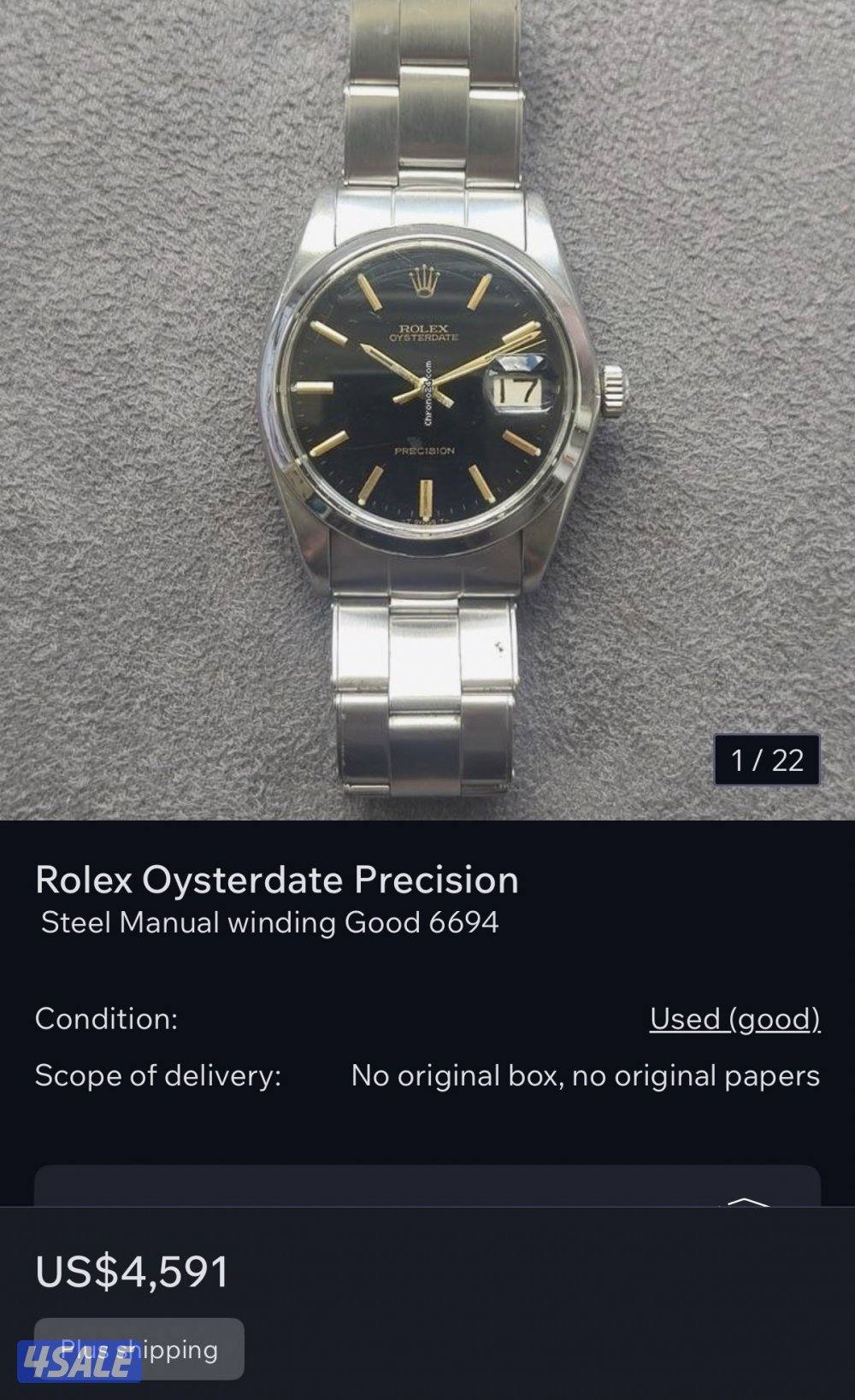 Rolex 6694 oysterdate vintage2