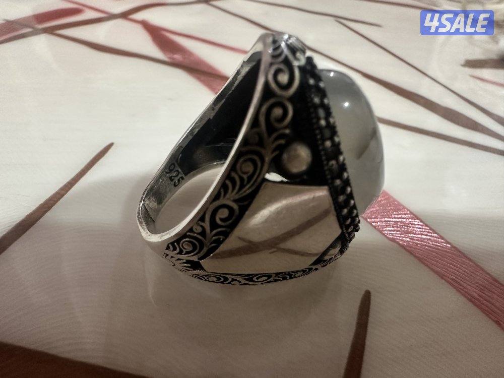 خاتم عقيق لبني اصلي1