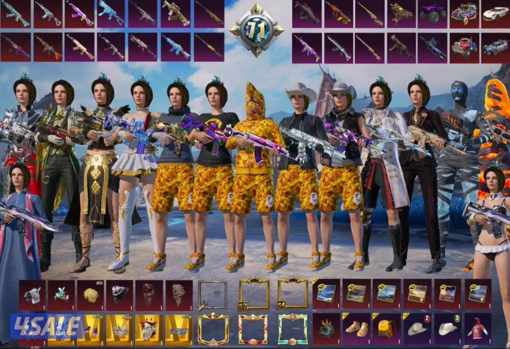 للبيع حساب ببجي نوادر0