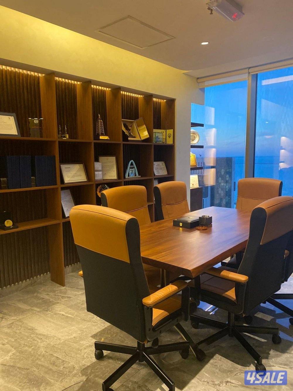 🔴 للبيع مكتب مودرن دور 32 إطلالة بحرية مجهز بالكامل 🔴5