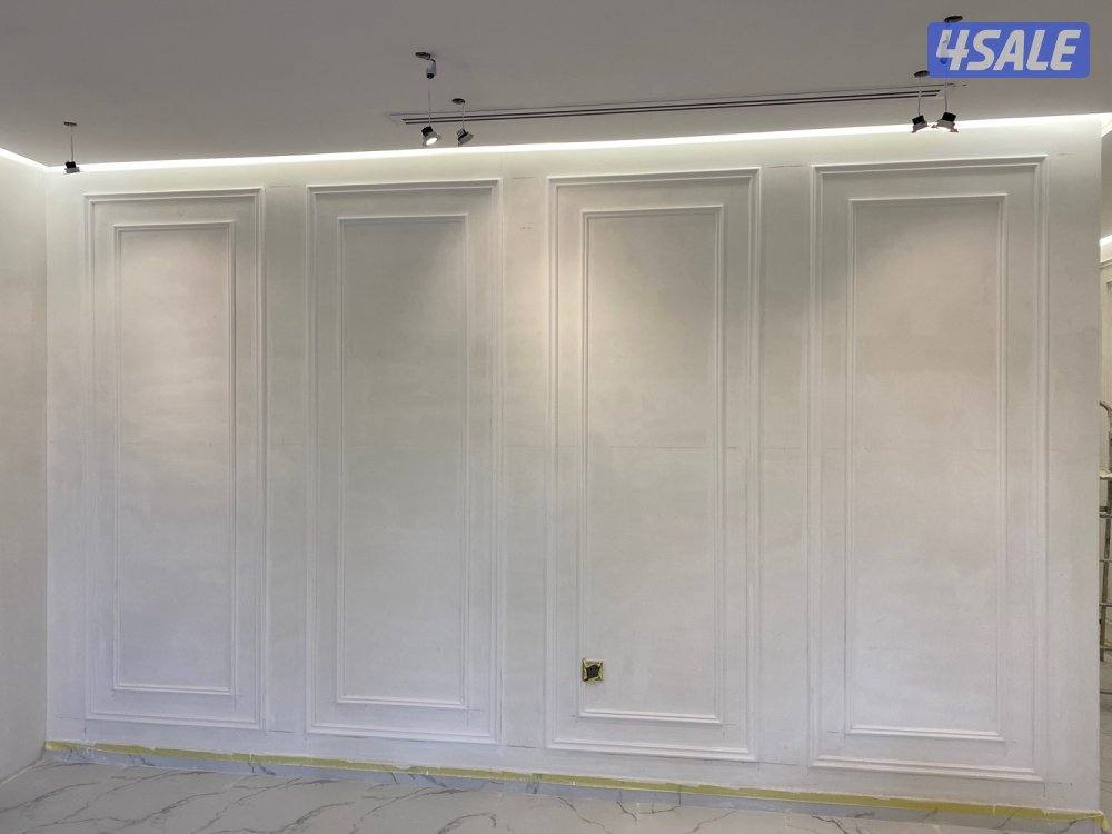 معلم جپسم بورد سيمنت بورد ديكور جپس بديل خشب شغل مع كهـربا لايتات مخفي9