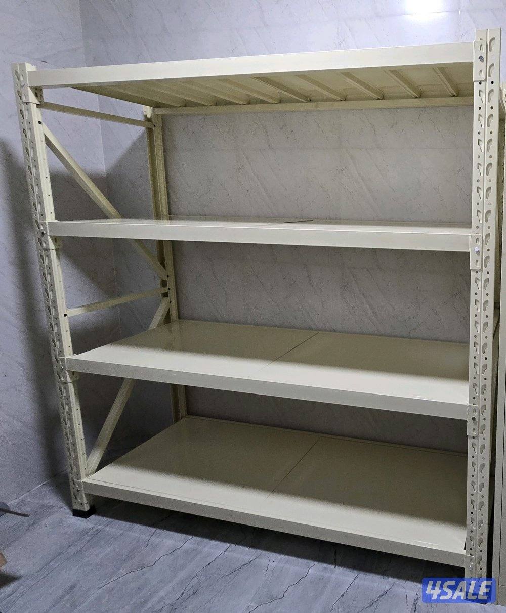 ارفف تخزين واثاث معدني رفف حسب المقاسات المطلوبه وحسب الأوان المطلوبه12