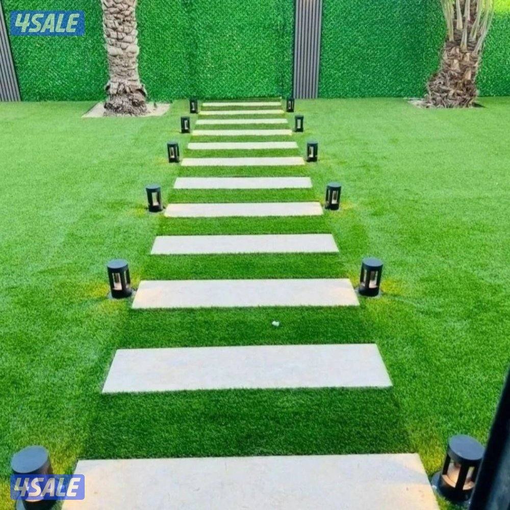 بلاط متداخل وتنسيق حدائق7