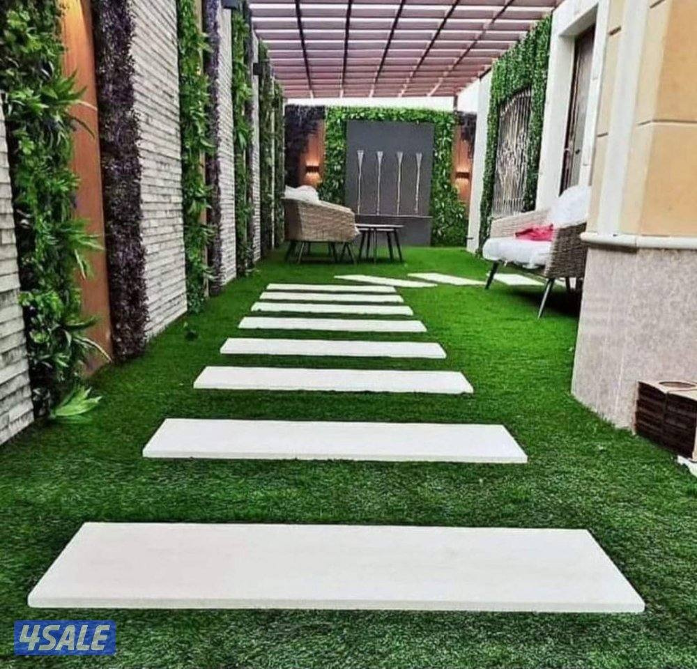 تنسيق حدائق وتركيب بلاط متداخل8