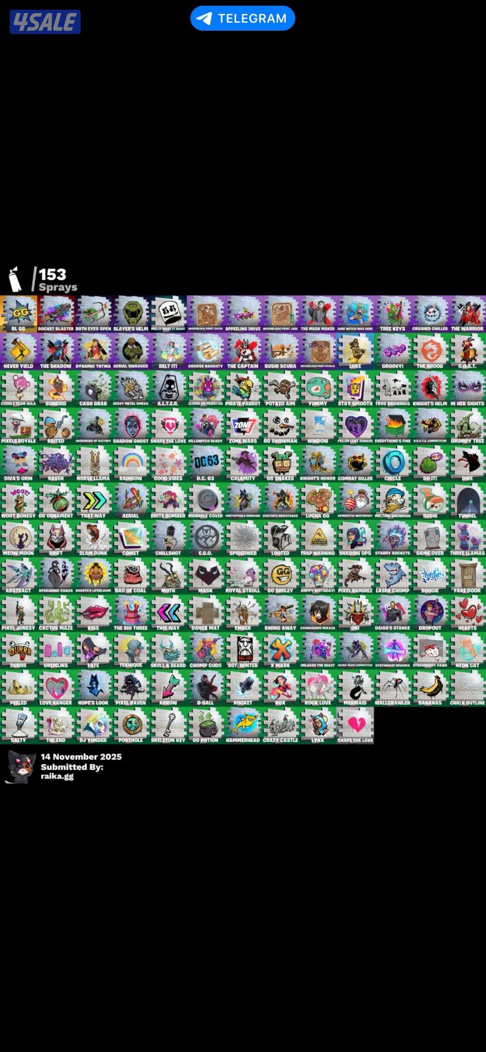 حساب فورت نايت نادر أساسي كامل معلوماته3