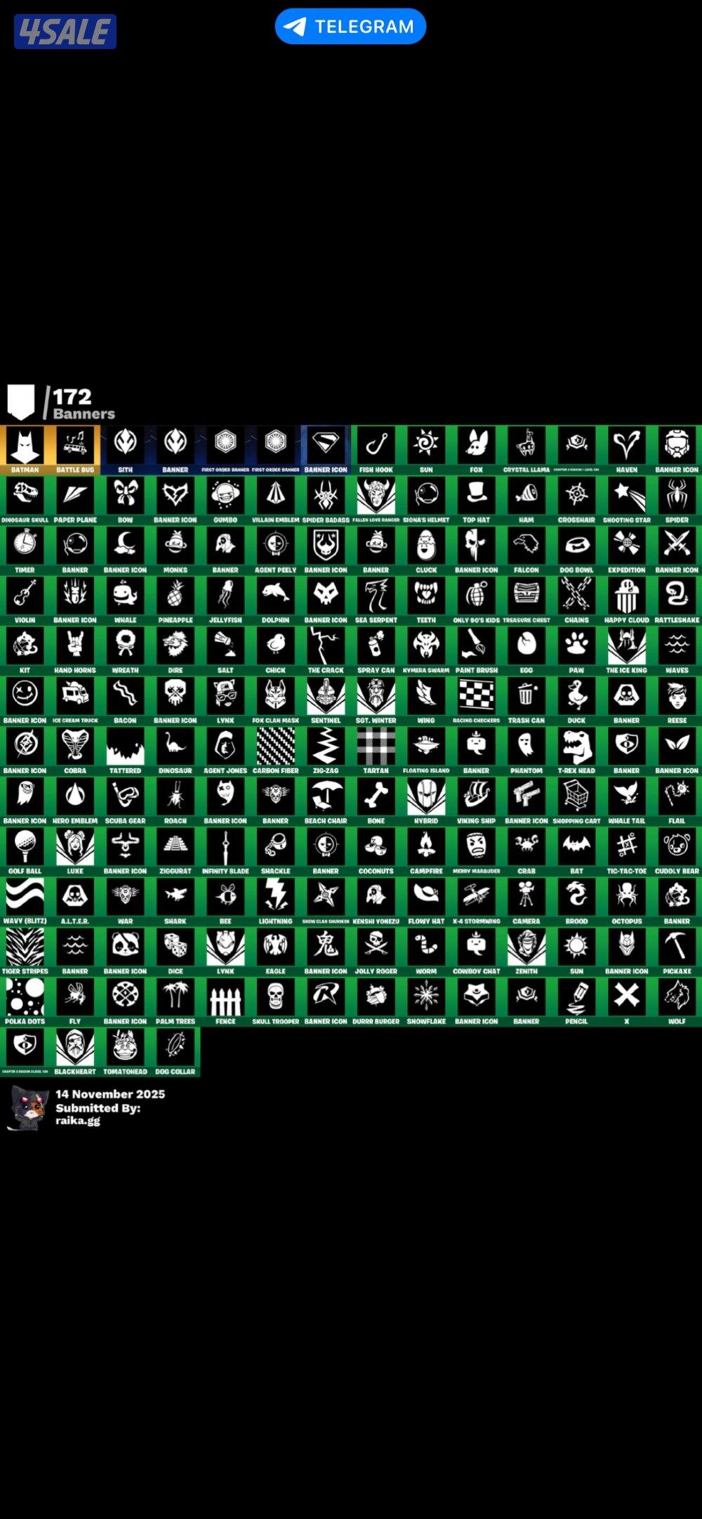 حساب فورت نايت نادر أساسي كامل معلوماته10