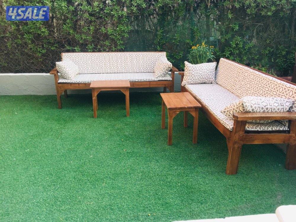 كراسي خشب خارجيه4