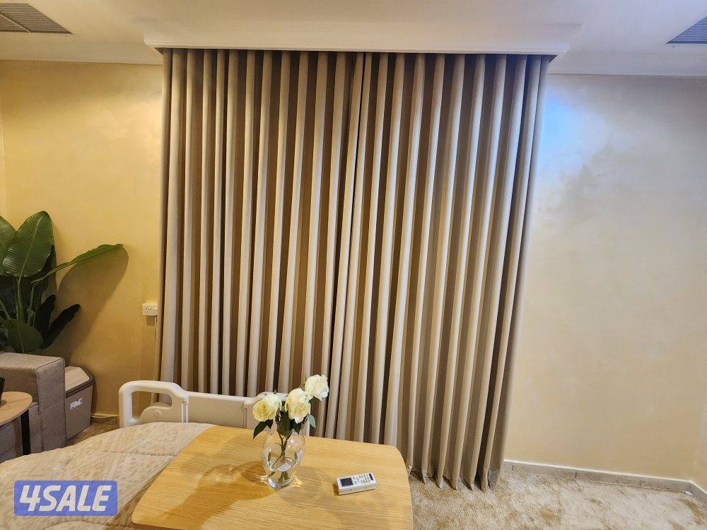 تفصال وتركيب جميع انواع الستائر ويفي لينن رول عازل للشمس2