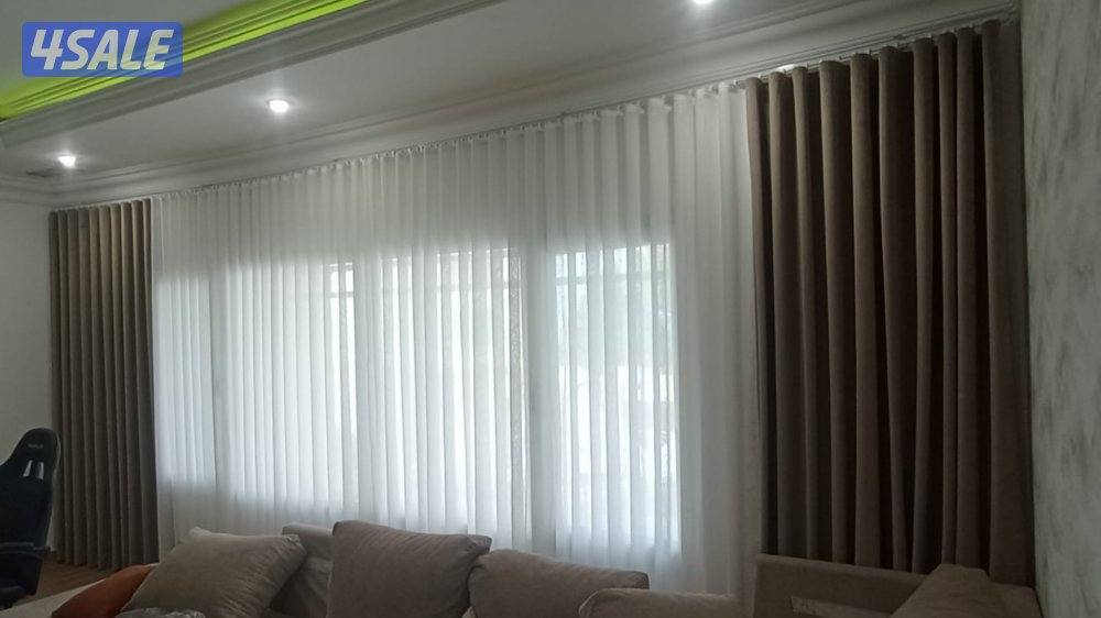 تفصال وتركيب جميع انواع الستائر ويفي لينن رول عازل للشمس3