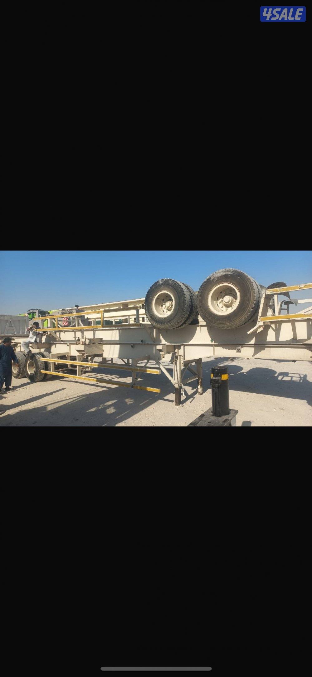 للبيع حامله حاويات ٤٠ قدم عدد ١٥ حبه شاصي كبير ٤٥0