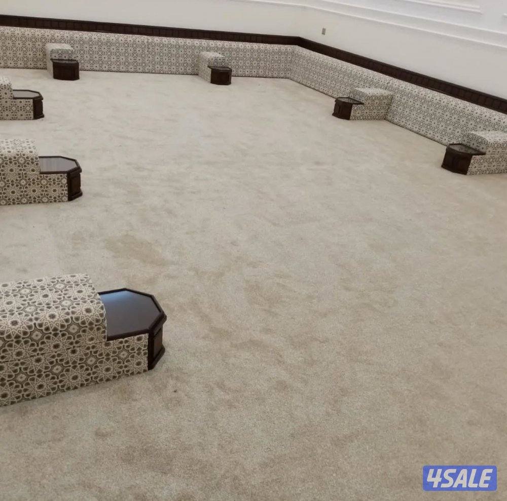 تفصال مساند ظهر ومراكي + كنب + سجاد مشجر وساده حفر يدوي2