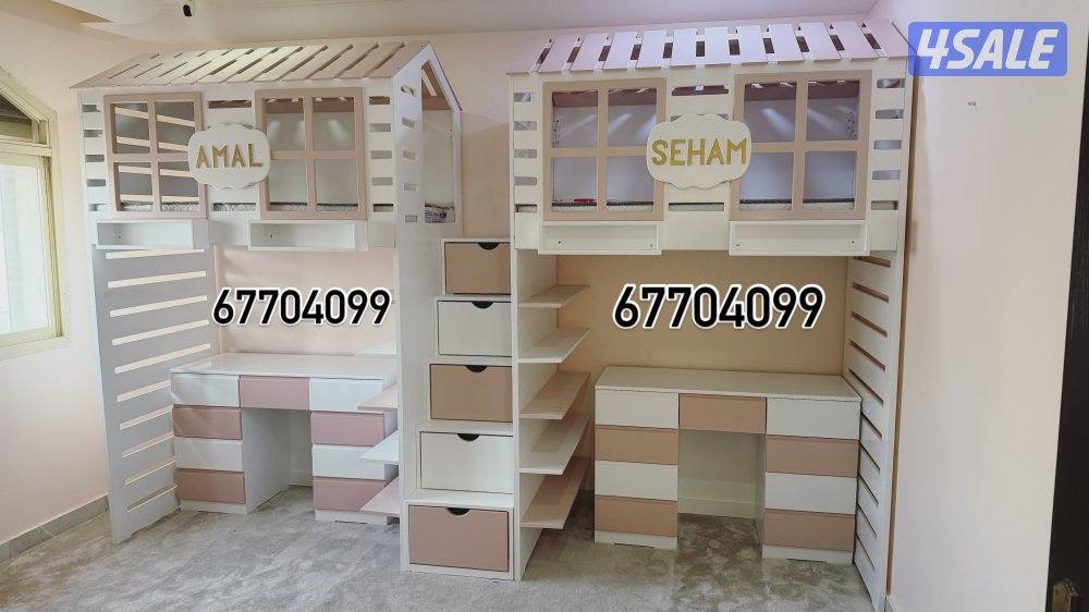 منجرة الخلود تفصال غرف نوم سراير اطفال جميع الأشكال علي حسب الطلب6