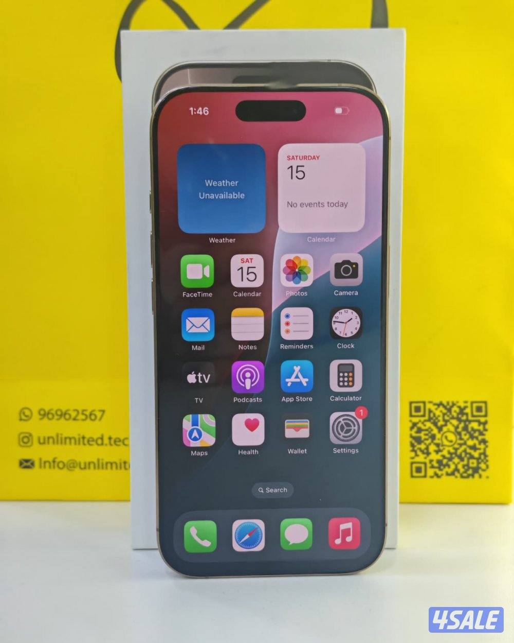ايفون 16 برو – 256 جيجابايت – صحراوي iPhone 16 Pro – 256GB – Desert9
