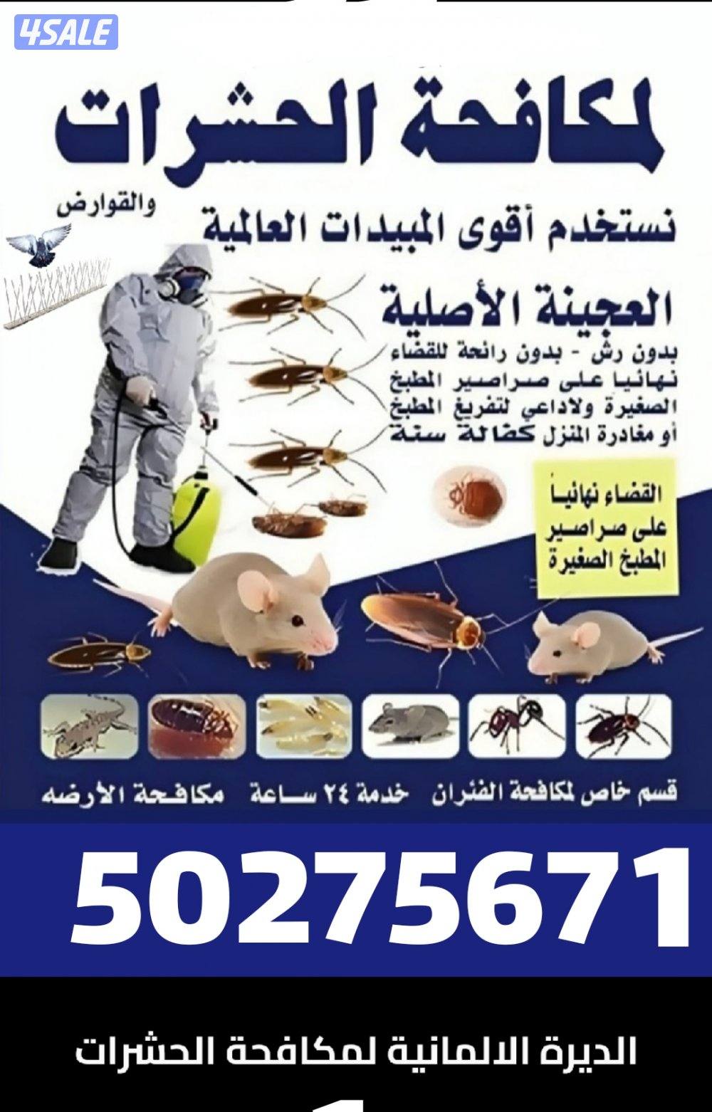 رش مبيدات  ومكافحة حشرات كفالة سنة جميع مناطق الكويت7