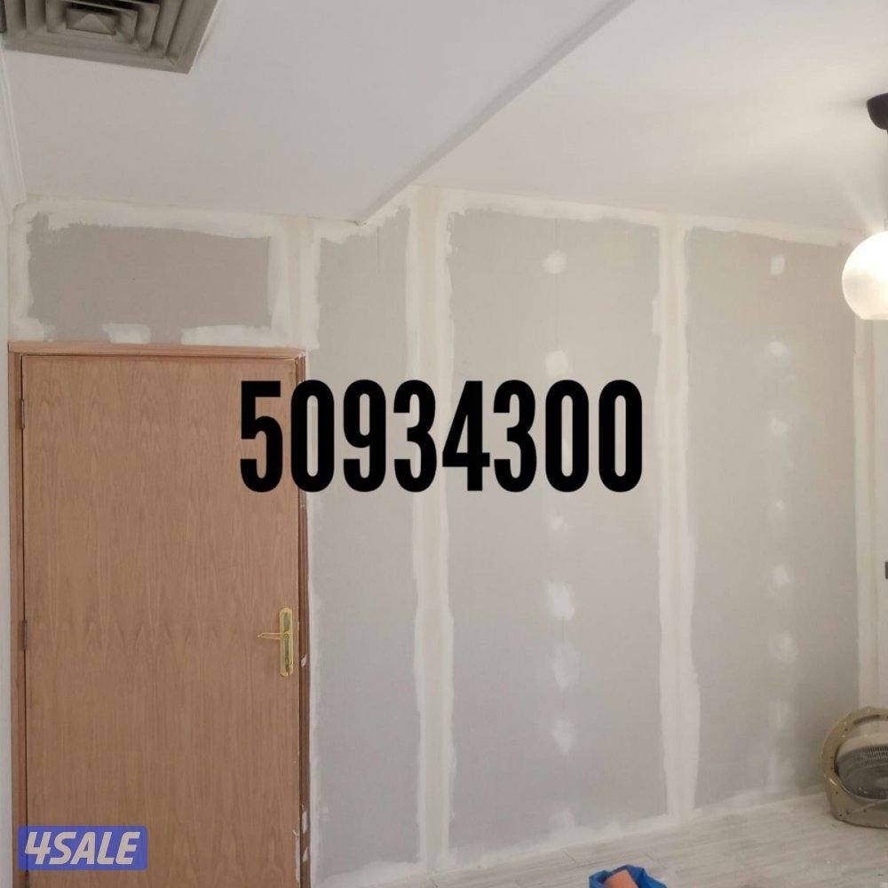 جبس بورر بارتيشن ديكور جبس باب خشب...3