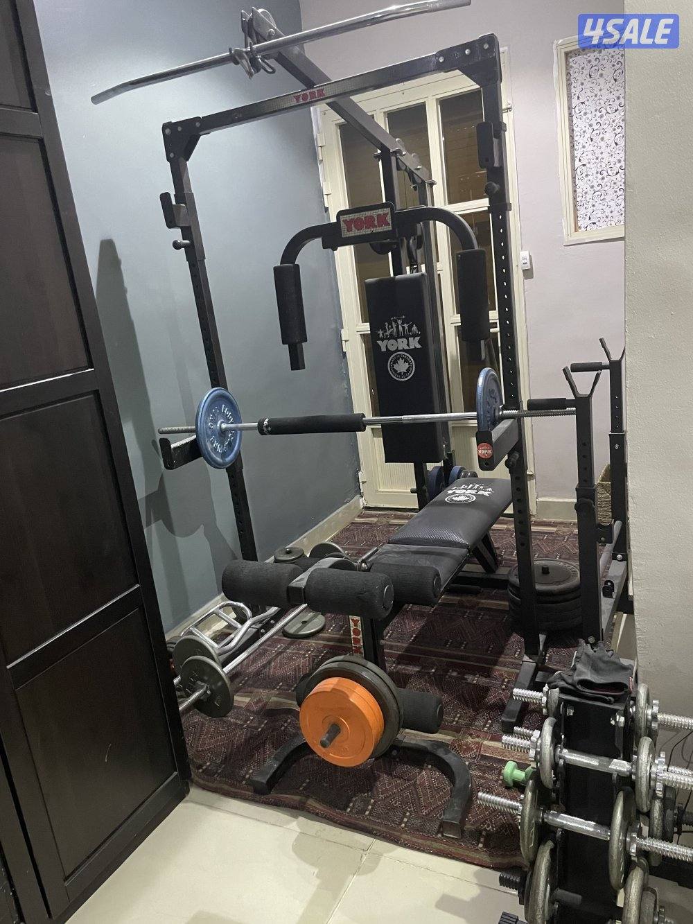نادي حديد ماركة YORK مع الأوزان0