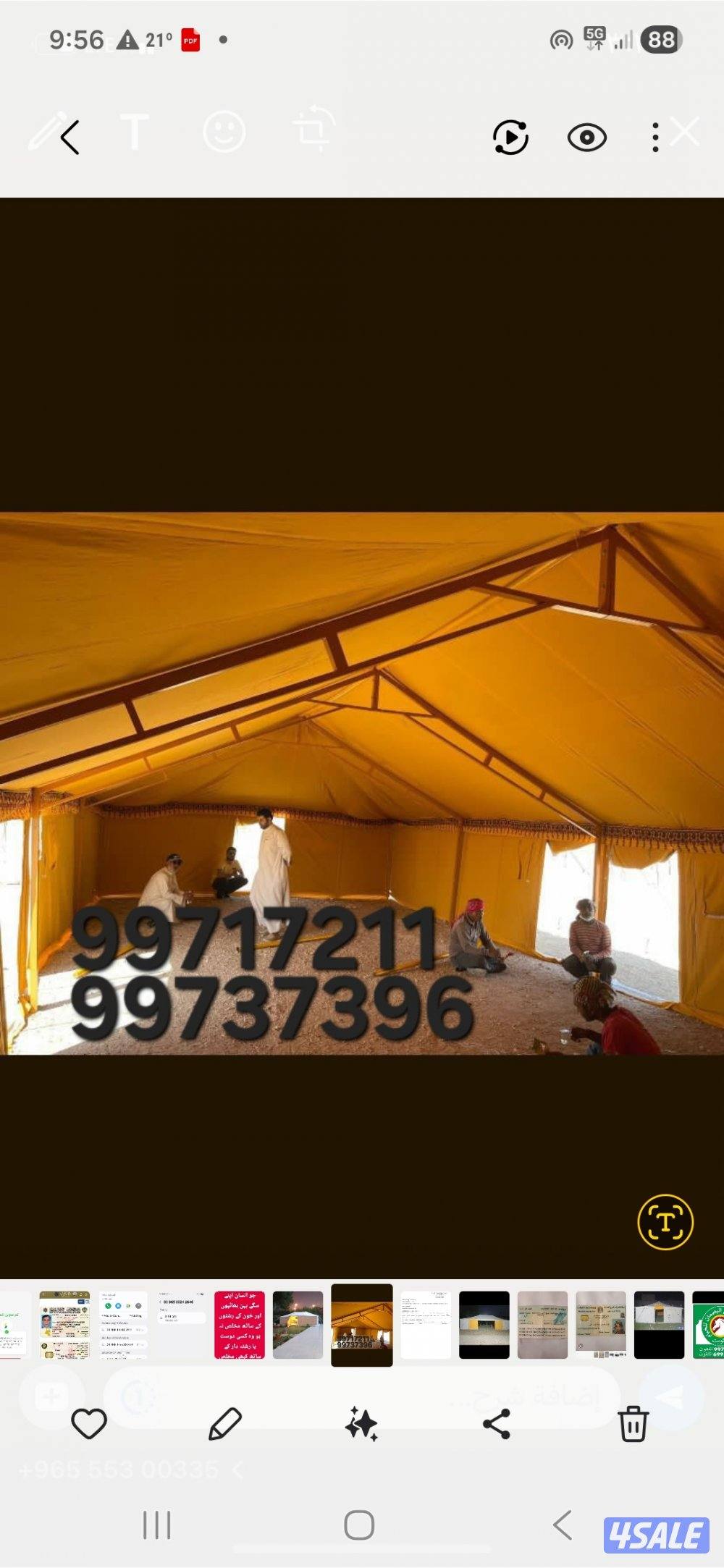 للبيع جديد خيام باكستانى فى خيام حصن الفارس للخيام2