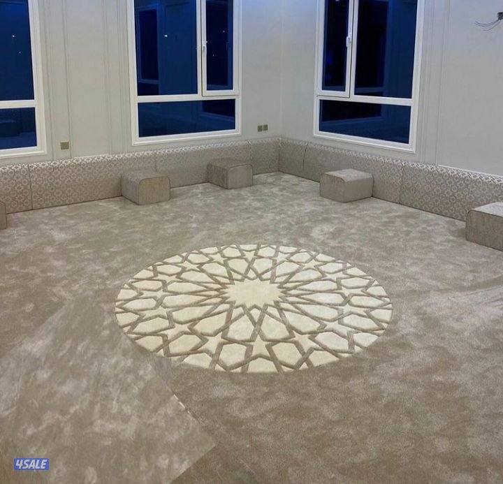 يوجد لدينا افضل السجاد والمفروشات ومساند ضهر ورضيات باركية ونقشات حفر10