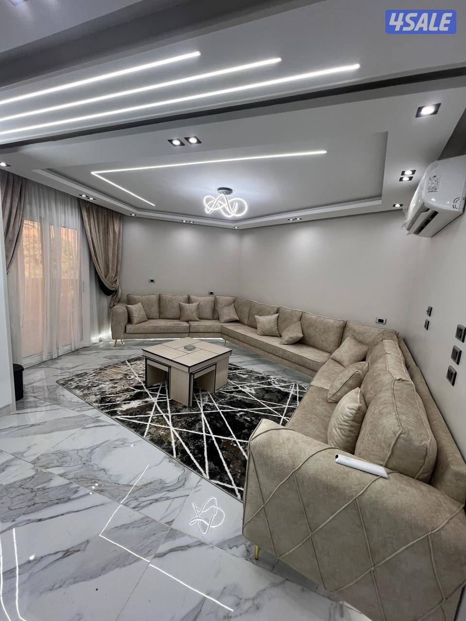 شقة الدقي مجهزه بالكامل في الدقي للبيع جاهزة للسكن على المفتاح9