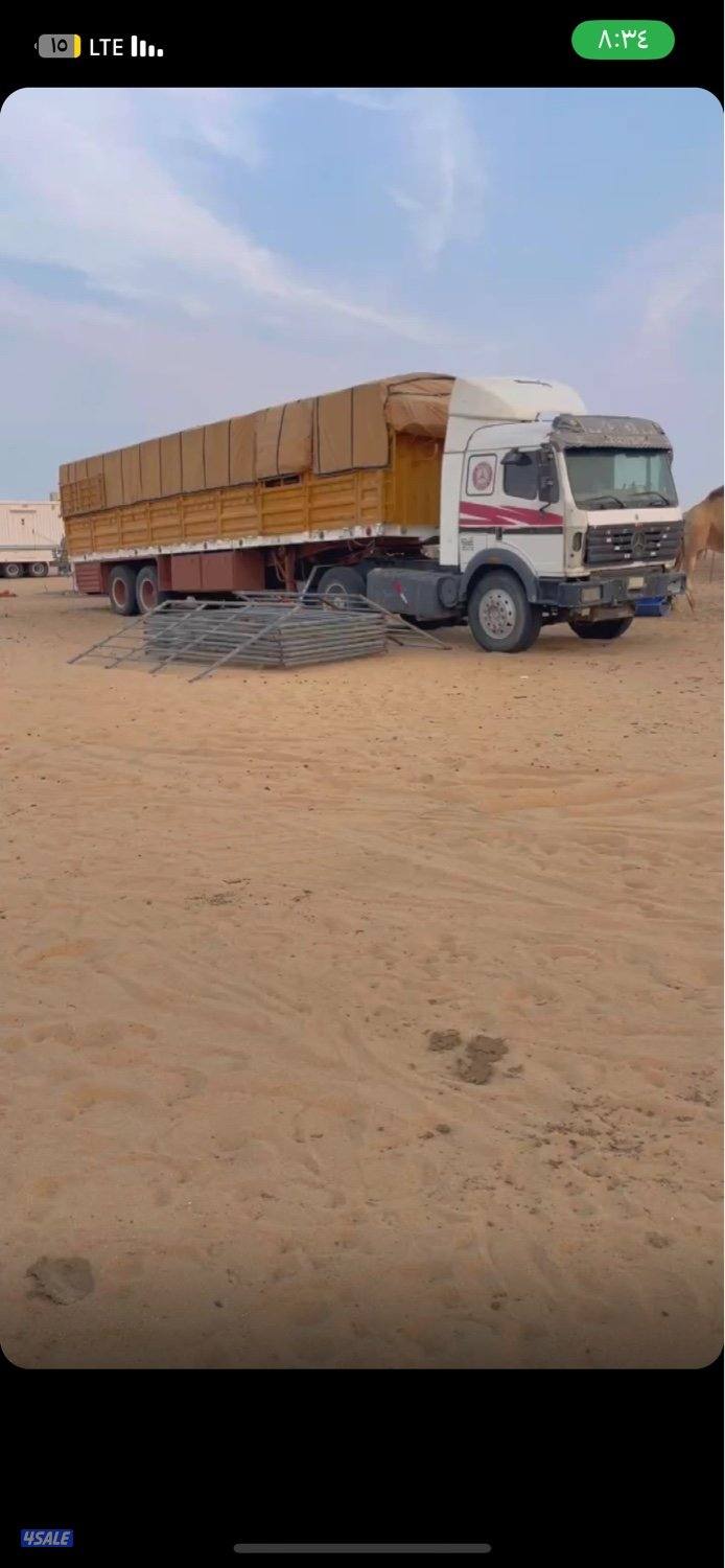 للبيع ال بي موديل 95 و تيذر طول 12 ونص فيه غرفه عمال ودرج خارجيه0