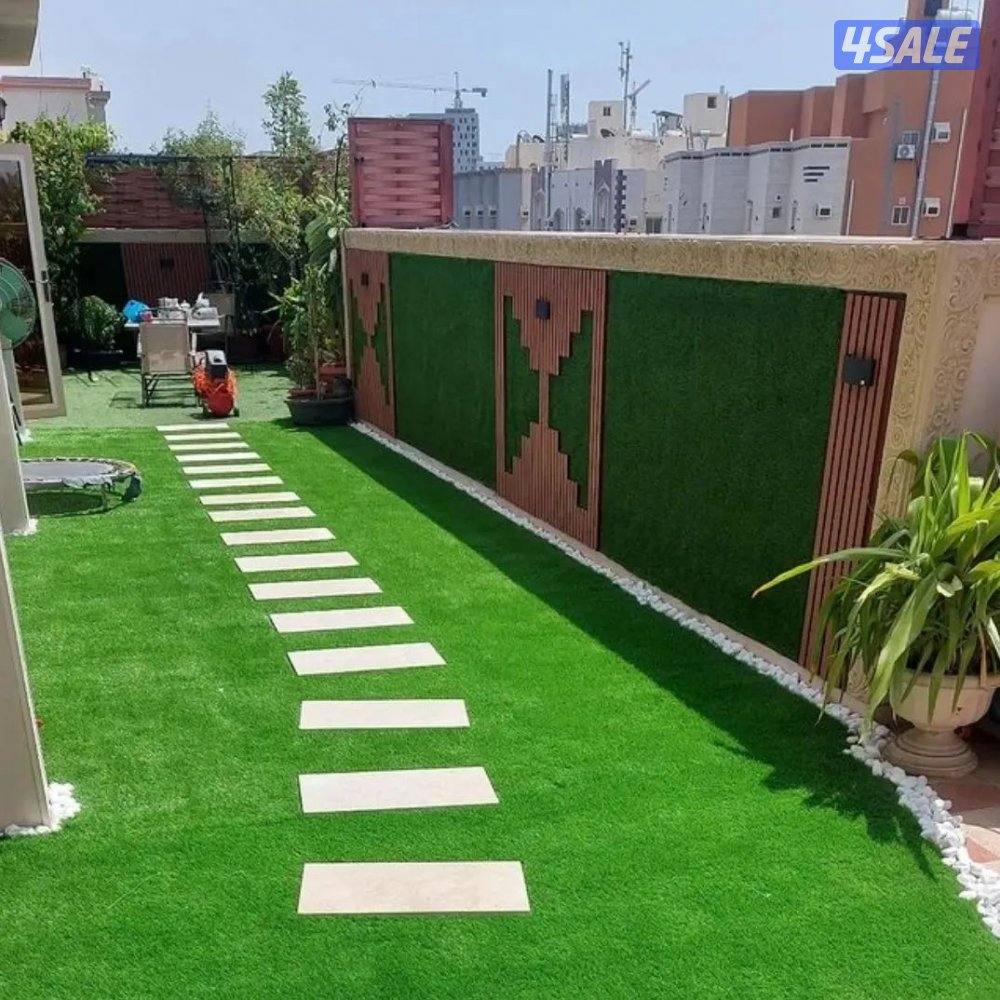 سياج بديل خشب3Dثيل صناعى وطبيعى بلاط ورصيف رخام ونوافير1