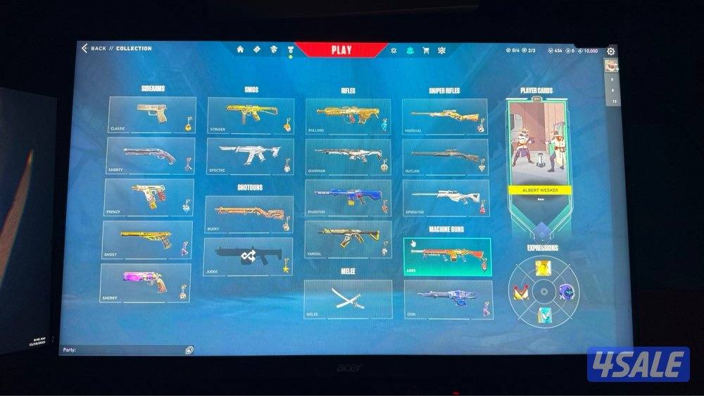 للبيع حساب فالورانت فيه 109 سكن كل الشخصيات مبطله اغلب الحساب نوادر3