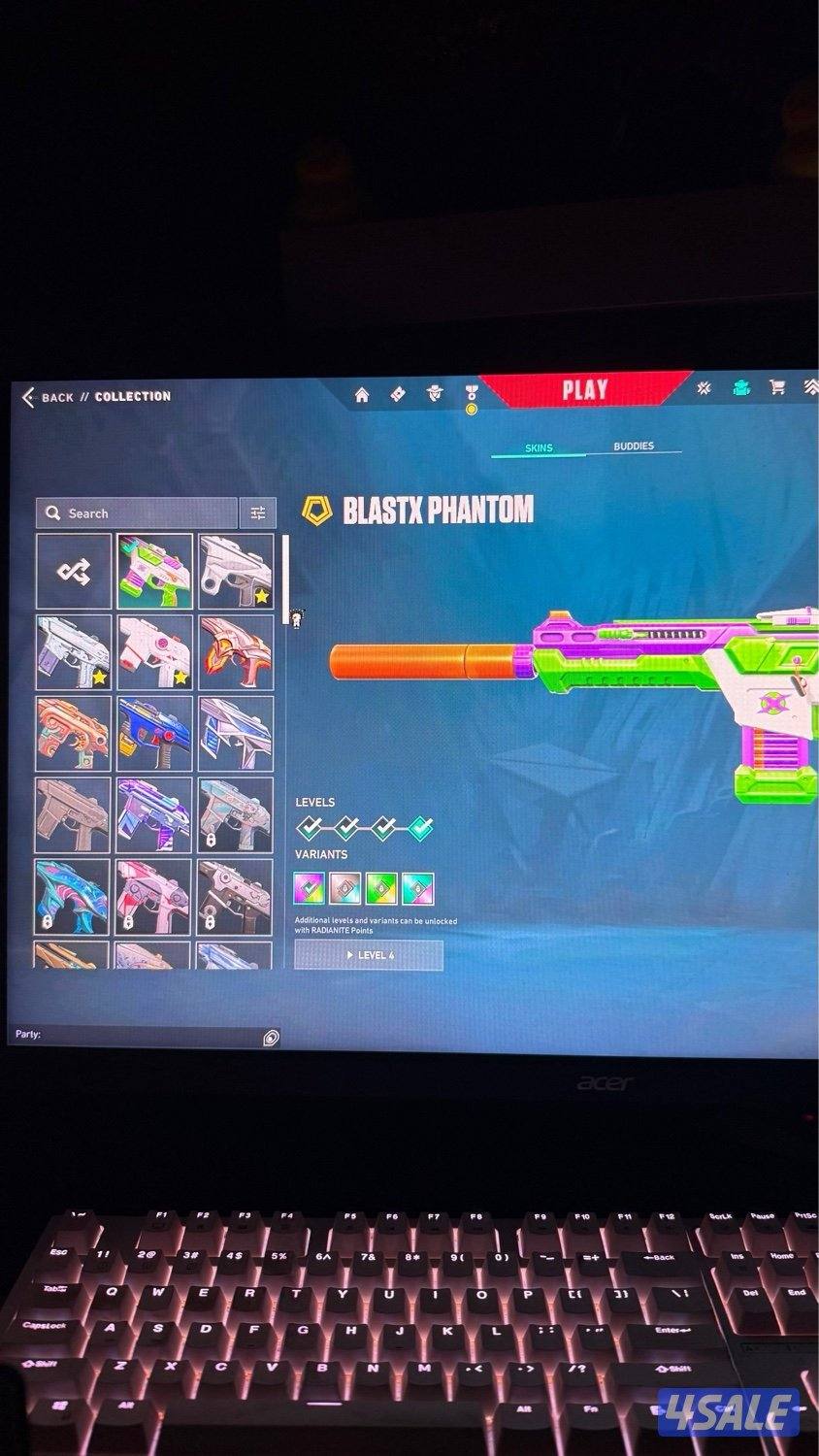 للبيع حساب فالورانت فيه 109 سكن كل الشخصيات مبطله اغلب الحساب نوادر2