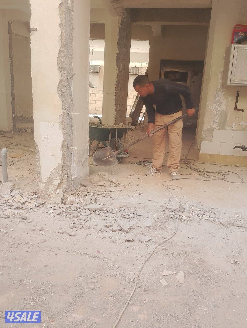 مقاولات عامه وهدام وتكسير وقص الخرسانه مقاول ابومحمد2