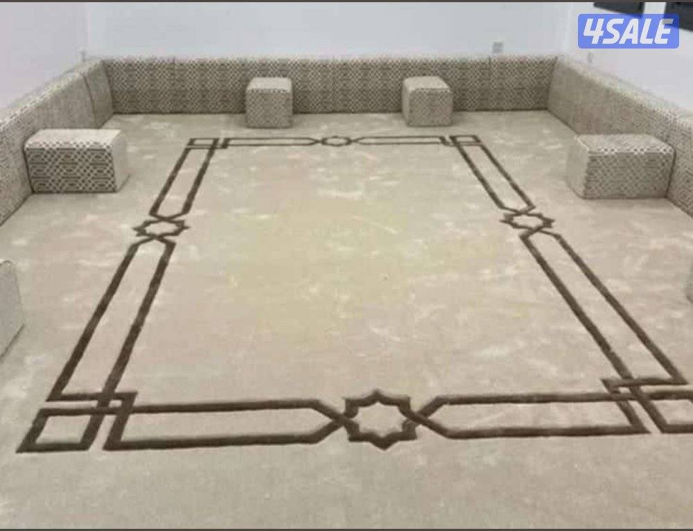 تفصال مساند ظهر ومراكي + كنب حسب الطلب وسجاد ساده قص3