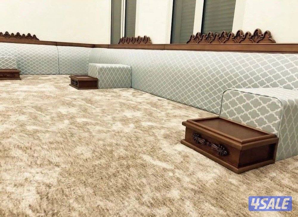 تفصال مساند ظهر ومراكي + كنب حسب الطلب وسجاد ساده قص7