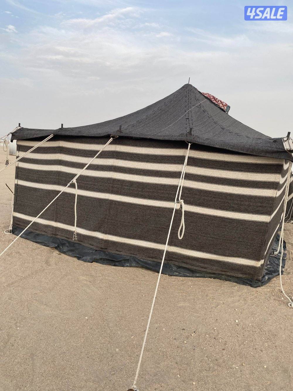 بيت شعر مبطن ونظيف وملبس طربال من داخل ومخيط2