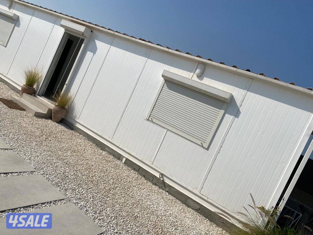 للبيع شاليه ١٢متر x ٤ ممتاز ملبس ارضيه باريكه ساندوتش بانر ٧ سانتي1