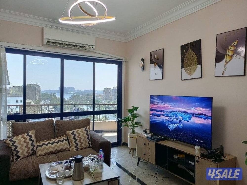 فرصه ذهبيه 💥💥💥 للبيع  او للإيجار الطويل شقه مطله ع النيل مقابل المنيل8