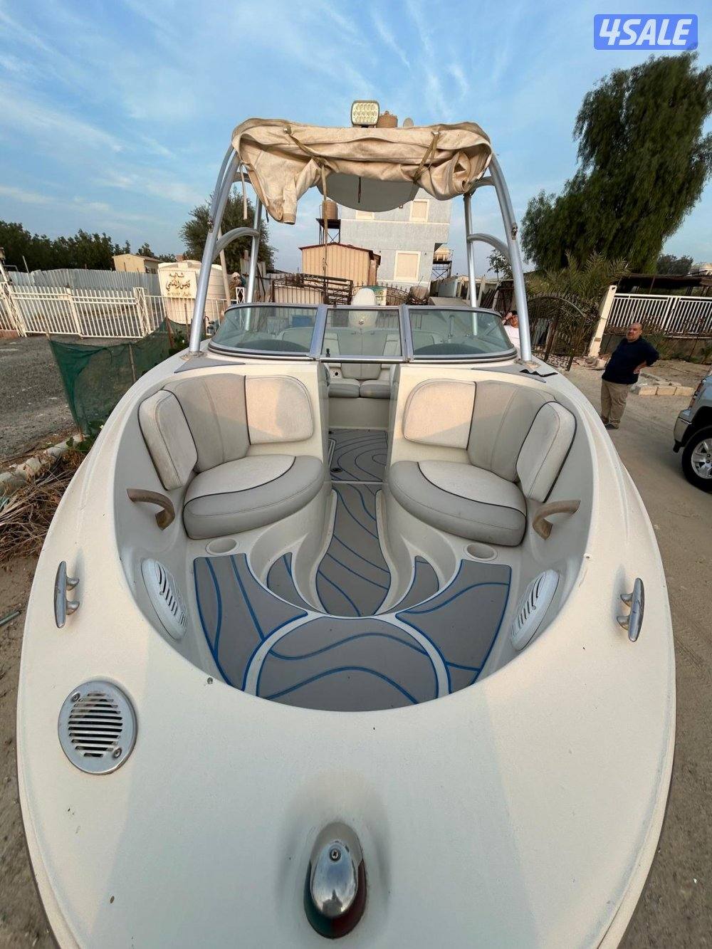 طراد 18.5 قدم سى ري موديل 2008 علية مكينة سوزكي 4ستورك 140 موديل 20214