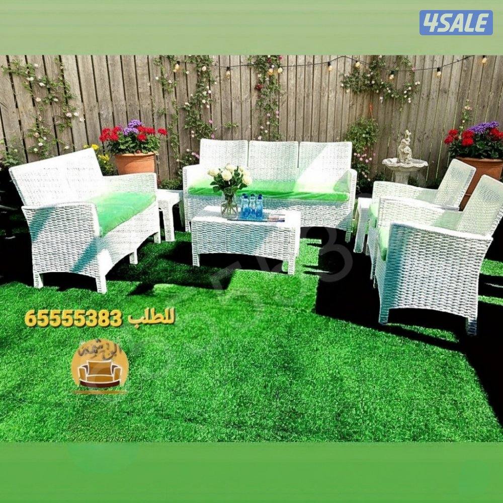 📌جلسات الراتان مع مساند الظهر  للحدائق والمطاعم والشاليهات والمقاهي4