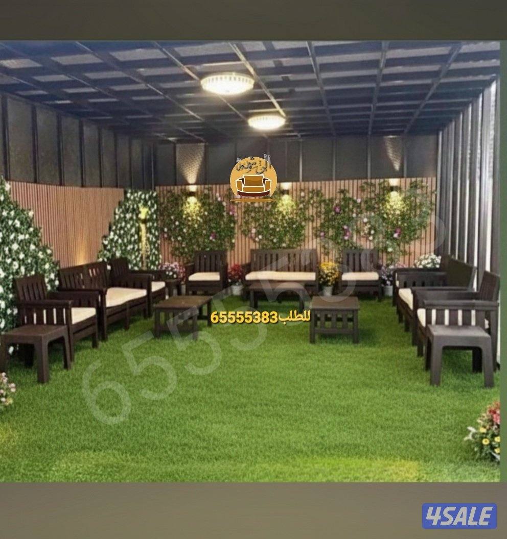 📌جلسات الراتان مع مساند الظهر  للحدائق والمطاعم والشاليهات والمقاهي5