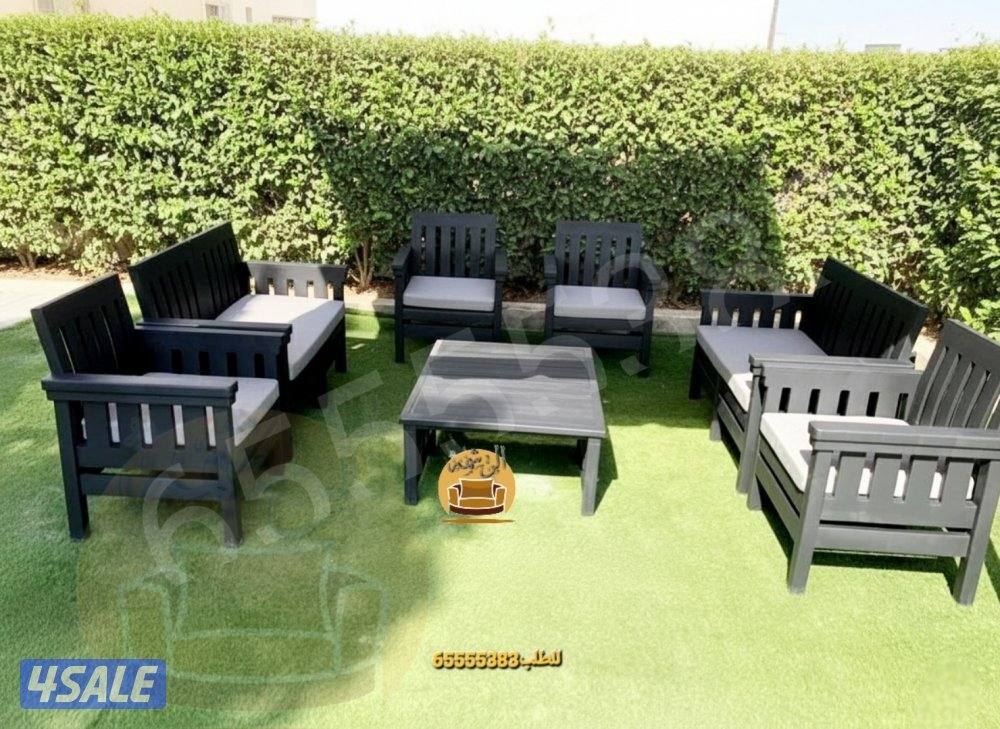 📌جلسات الراتان مع مساند الظهر  للحدائق والمطاعم والشاليهات والمقاهي10