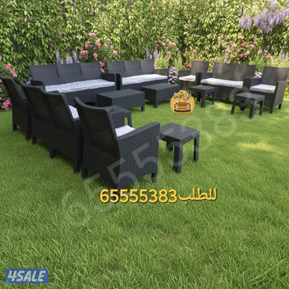 📌جلسات الراتان مع مساند الظهر  للحدائق والمطاعم والشاليهات والمقاهي14