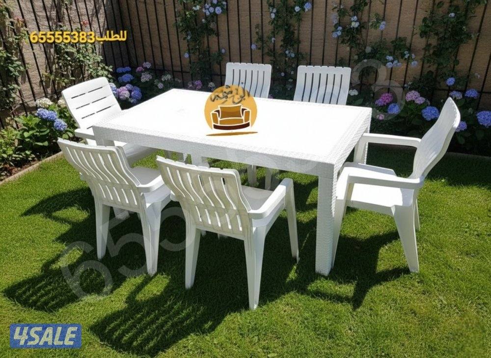 📌طاولات طعام خارجيه وداخليه للحدائق والمطاعم والمقاهي والشاليهات1