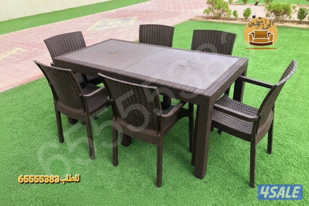 📌طاولات طعام خارجيه وداخليه للحدائق والمطاعم والمقاهي والشاليهات12