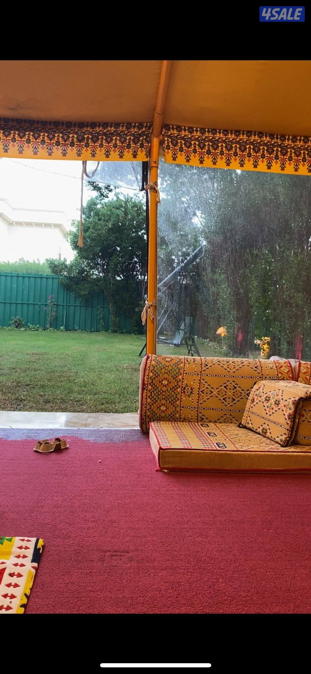 خيمه ديوانيه القطان 6*4 فل جاملون للسقف والأرواق2