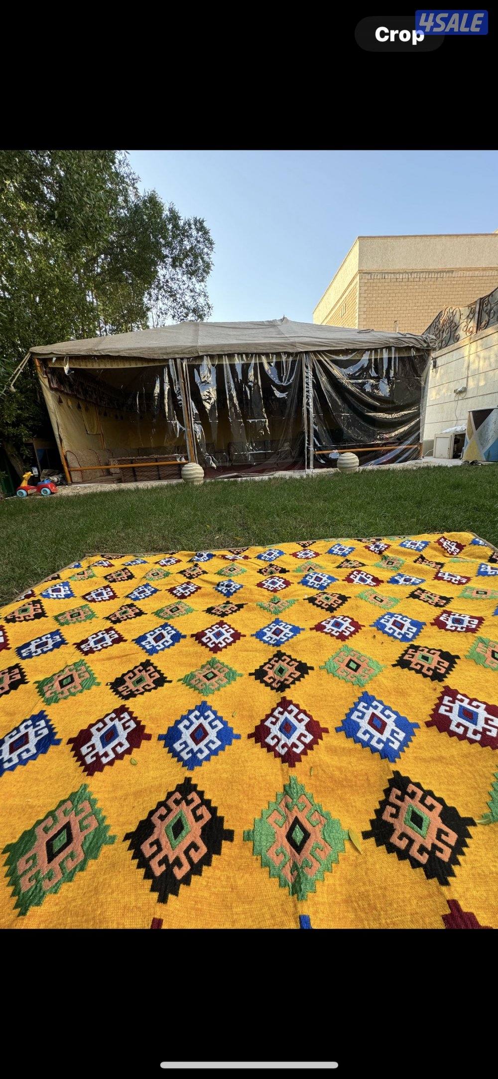 خيمه ديوانيه القطان 6*4 فل جاملون للسقف والأرواق3