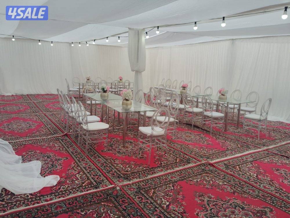 تأجير كراسي وطاولات خيام تسكره زينه دفيات غنفات كراسي عزا خيام5