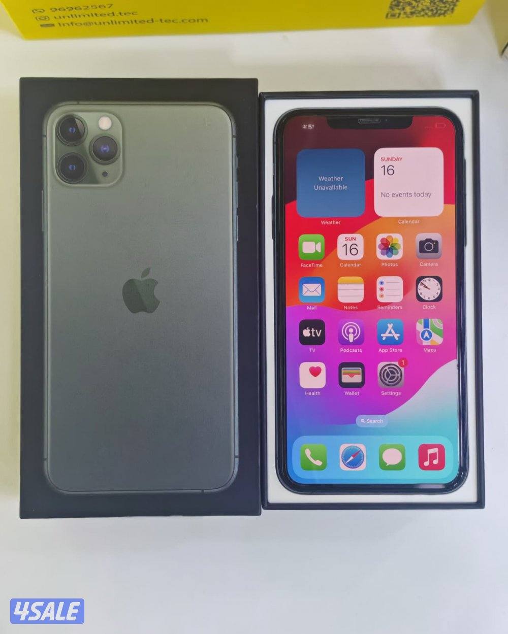 آيفون 11 برو ماكس – 256 جيجابايت – أخضر – iPhone 11 Pro Max 256GB Gree0