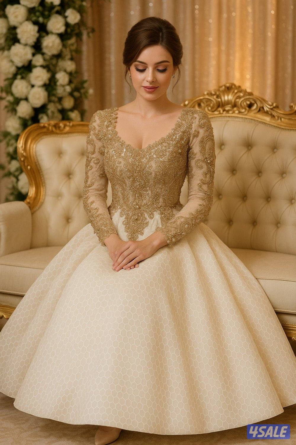 للبيع فستان سهرة فاخر حاله ممتازه جدا0